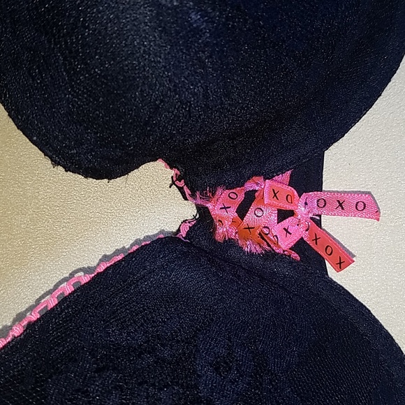 XOXO 38D black lace and pink bra - Picture 7 of 8